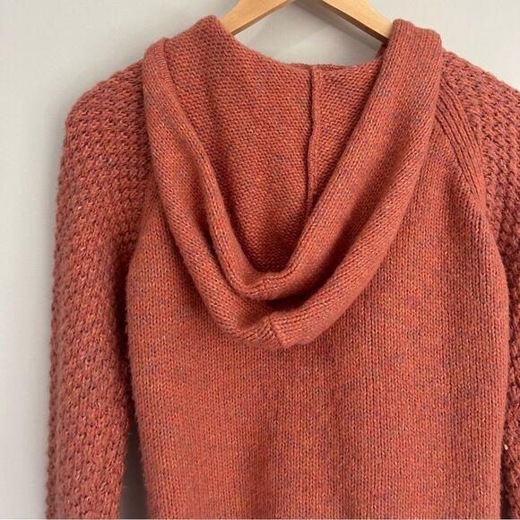 Guide Series Gander Mtn Womens Zip Up Sweater Hood Muted Orange - Picture 6 of 8